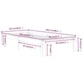 Miniatyrbillede 9 af 9: Senge & sengeramme - Living sengeramme 90x200 cm massivt fyrretræ hvid
