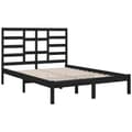 Miniatyrbillede 5 af 7: Senge & sengeramme - Living sengeramme 140x190 cm massivt træ sort