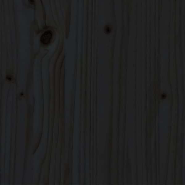 Senge & sengeramme - Living sengeramme 140x190 cm massivt træ sort