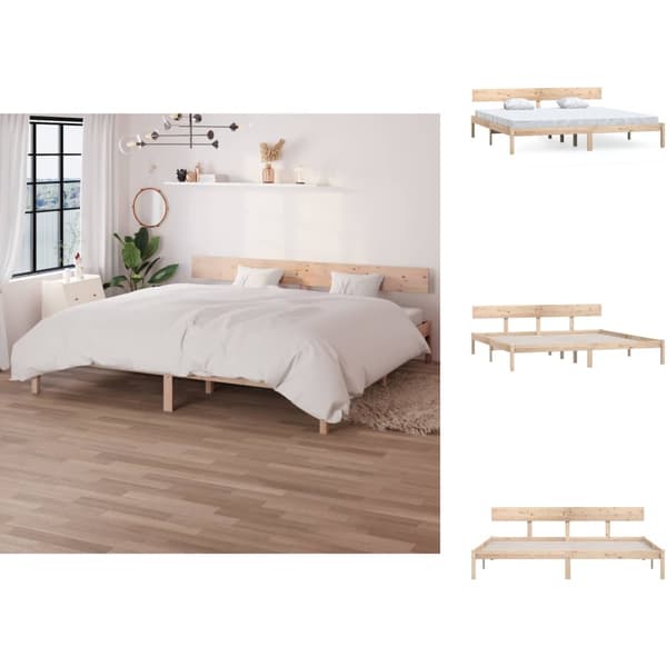 Senge & sengeramme - Living sengeramme 200x200 cm massivt fyrretræ