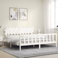 Miniatyrbillede 4 af 11: Senge & sengeramme - Living sengeramme med sengegavl 200x200 cm massivt træ hvid