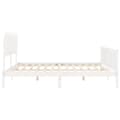 Miniatyrbillede 8 af 11: Senge & sengeramme - Living sengeramme med sengegavl 200x200 cm massivt træ hvid