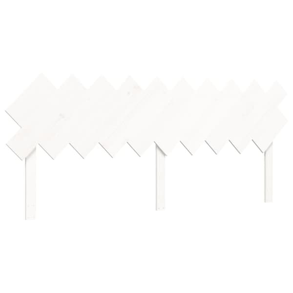 Senge & sengeramme - Living sengeramme med sengegavl 200x200 cm massivt træ hvid