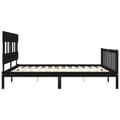 Miniatyrbillede 8 af 11: Senge & sengeramme - Living sengeramme med sengegavl 200x200 cm massivt træ sort