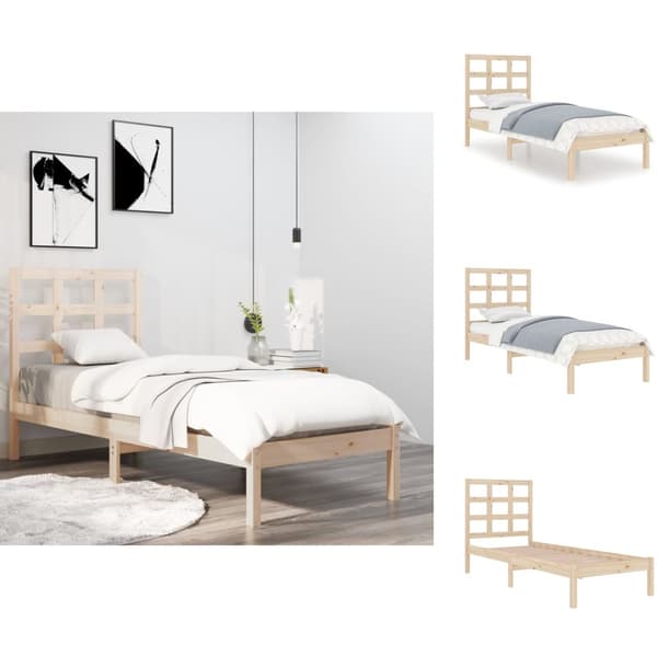 Senge & sengeramme - Living sengeramme 90x200 cm massivt træ