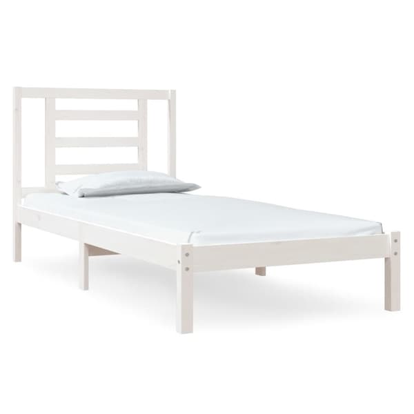 Senge & sengeramme - Living sengeramme 90x200 cm massivt fyrretræ hvid