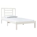 Miniatyrbillede 4 af 7: Senge & sengeramme - Living sengeramme 90x200 cm massivt fyrretræ hvid