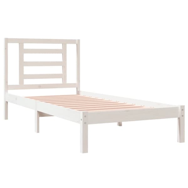 Senge & sengeramme - Living sengeramme 90x200 cm massivt fyrretræ hvid