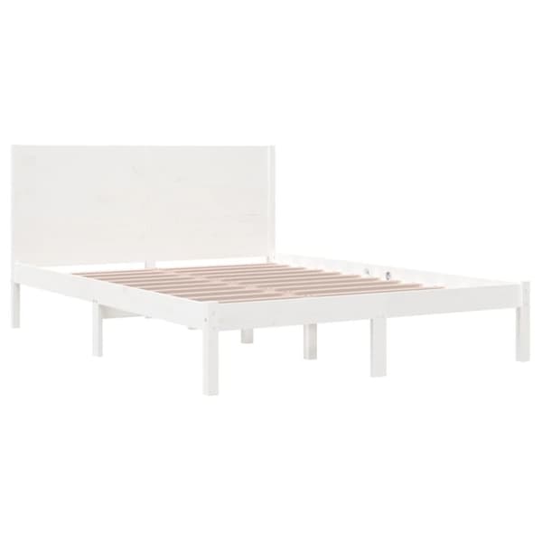 Senge & sengeramme - Living sengeramme 120x200 cm massivt fyrretræ hvid
