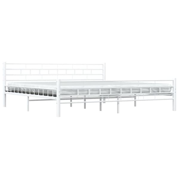 Senge & sengeramme - Living sengestel 200 x 200 cm metal hvid