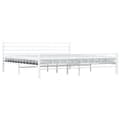 Miniatyrbillede 4 af 11: Senge & sengeramme - Living sengestel 200 x 200 cm metal hvid