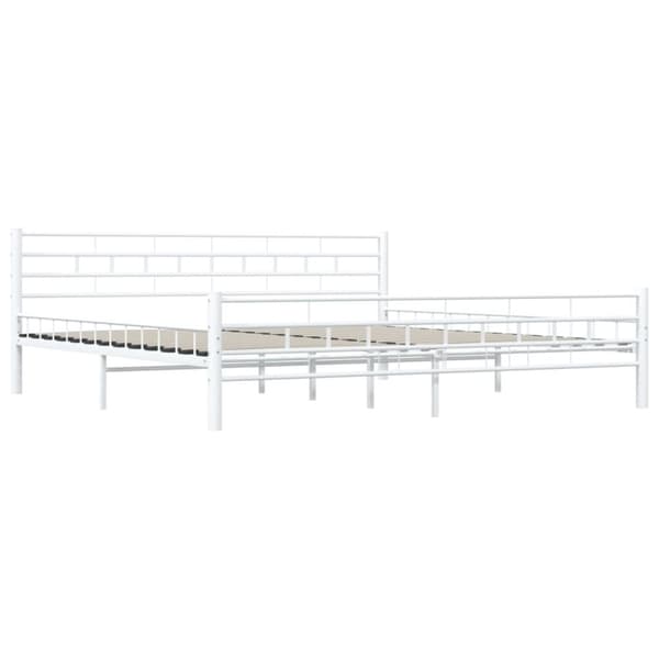 Senge & sengeramme - Living sengestel 200 x 200 cm metal hvid