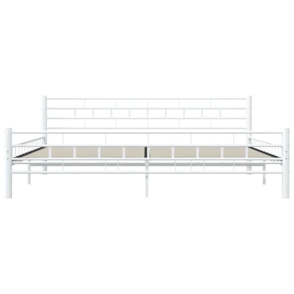 Senge & sengeramme - Living sengestel 200 x 200 cm metal hvid