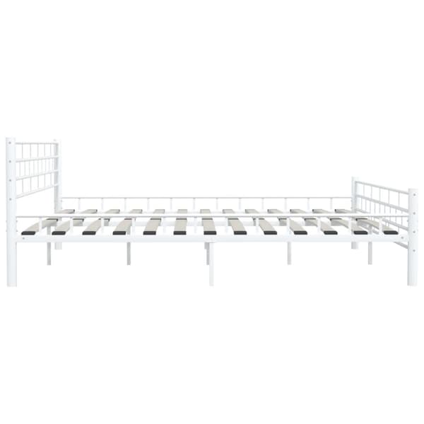 Senge & sengeramme - Living sengestel 200 x 200 cm metal hvid