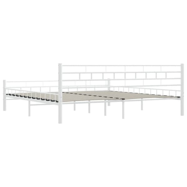 Senge & sengeramme - Living sengestel 200 x 200 cm metal hvid