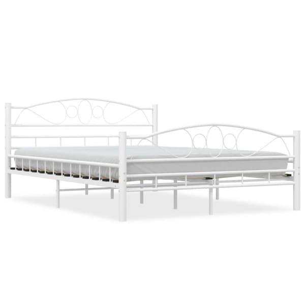 Senge & sengeramme - Living sengestel 140 x 200 cm metal hvid