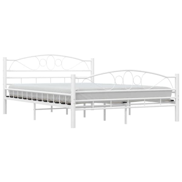 Senge & sengeramme - Living sengestel 140 x 200 cm metal hvid