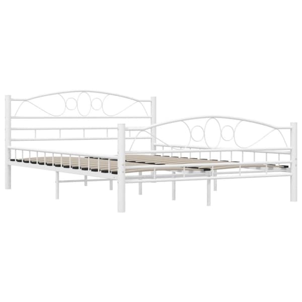 Senge & sengeramme - Living sengestel 140 x 200 cm metal hvid