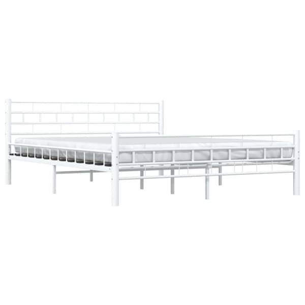 Senge & sengeramme - Living sengestel 160 x 200 cm metal hvid