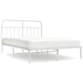 Miniatyrbillede 3 af 11: Senge & sengeramme - Living sengeramme med sengegavl 140x200 cm metal hvid