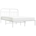 Miniatyrbillede 4 af 11: Senge & sengeramme - Living sengeramme med sengegavl 140x200 cm metal hvid