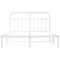 Miniatyrbillede 7 af 11: Senge & sengeramme - Living sengeramme med sengegavl 140x200 cm metal hvid
