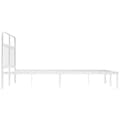 Miniatyrbillede 8 af 11: Senge & sengeramme - Living sengeramme med sengegavl 140x200 cm metal hvid