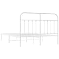 Miniatyrbillede 9 af 11: Senge & sengeramme - Living sengeramme med sengegavl 140x200 cm metal hvid