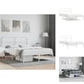 Miniatyrbillede 1 af 11: Senge & sengeramme - Living sengeramme med sengegavl 140x200 cm metal hvid