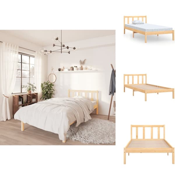 Senge & sengeramme - Living sengeramme 90x190 cm massivt fyrretræ