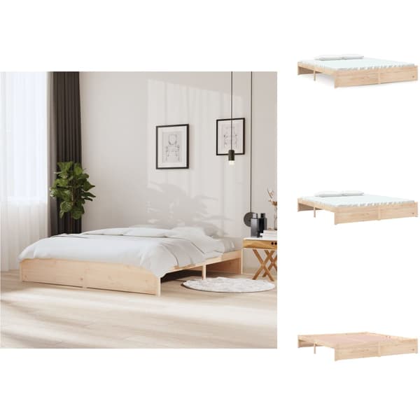 Senge & sengeramme - Living sengeramme 180x200 cm massivt fyrretræ