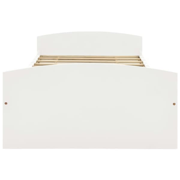 Senge & sengeramme - Living sengestel med 2 skuffer 90x200 cm massivt fyrretræ hvid