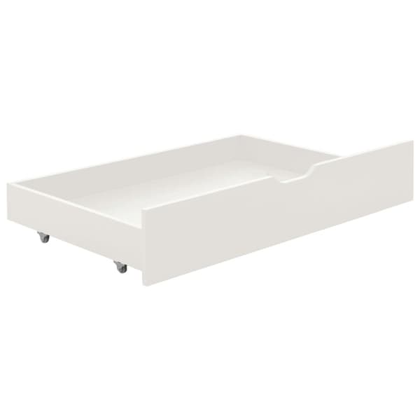 Senge & sengeramme - Living sengestel med 2 skuffer 90x200 cm massivt fyrretræ hvid