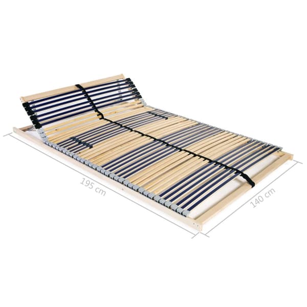 Senge & sengeramme - Living lamelbund til seng med 42 lameller 7 zoner 140 x 200 cm