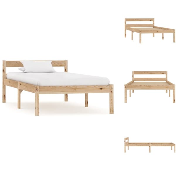 Senge & sengeramme - Living sengestel massivt fyrretræ 100 x 200 cm
