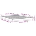 Pikkukuva 9 / 9: Sängyt & sängynrungot - Living Sängynrunko 150x200 cm King Size täysi mänty