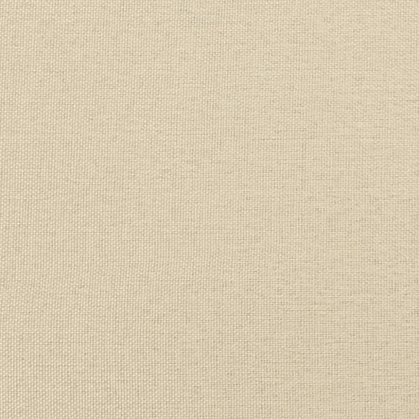 vidaXL Seng med madras 140x200 cm stof cremefarvet