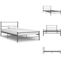 Miniatyrbillede 1 af 8: Senge & sengeramme - Living sengestel 90 x 200 cm metal grå