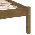 Miniatyrbillede 7 af 9: Senge & sengeramme - Living sengestel 200x200 cm massivt fyrretræ gyldenbrun