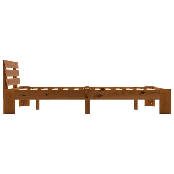Senge & sengeramme - Living sengestel massivt fyrretræ 140 x 200 cm gyldenbrun