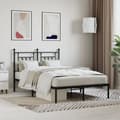 Miniatyrbillede 2 af 10: Senge & sengeramme - Living sengeramme med sengegavl 120x190 cm metal sort
