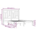 Miniatyrbillede 7 af 7: Sengeramme 140x200 cm massivt fyrretræ - Sengeramme - Sengerammer - Home & Living