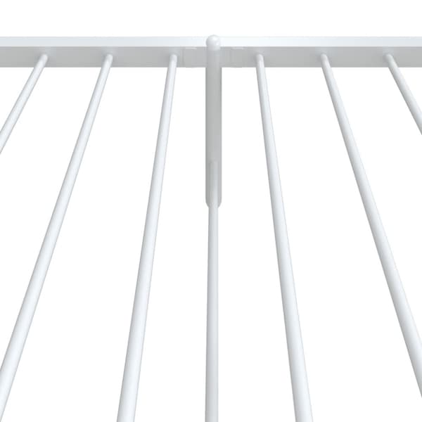 Sengeramme med sengegavl og fodgærde 80x200 cm metal hvid - Sengestel - Sengeramme - Home & Living