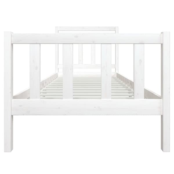 Sengeramme 90x200 cm massivt træ hvid - Sengeramme - Sengerammer - Home & Living