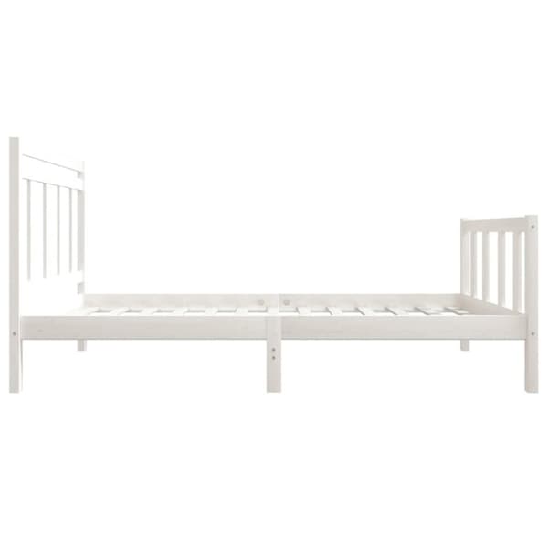 Sengeramme 90x200 cm massivt træ hvid - Sengeramme - Sengerammer - Home & Living