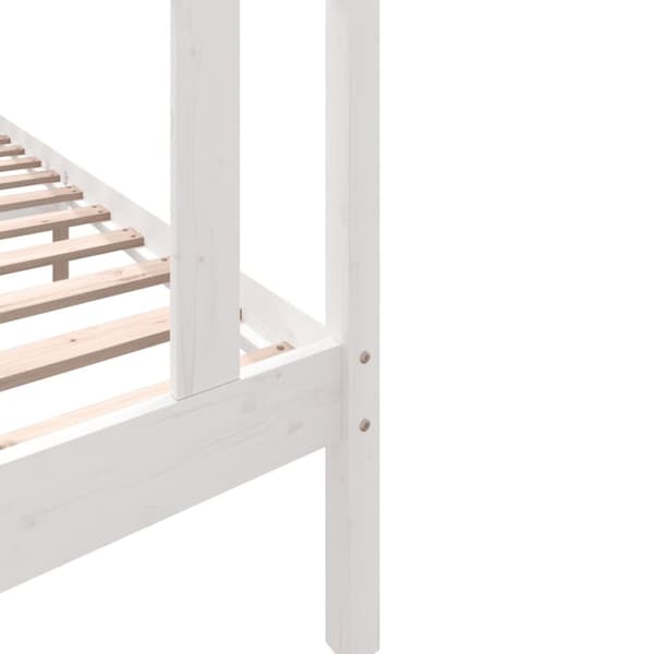 Sengeramme 90x200 cm massivt træ hvid - Sengeramme - Sengerammer - Home & Living