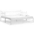 Miniatyrbillede 3 af 11: Sengestel til udtræksseng 90x200 cm metal hvid - Sovesofastel - Sovesofaramme - Home & Living