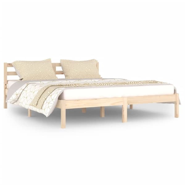 Sengeramme 160x200 cm massivt fyrretræ - Sengeramme - Sengerammer - Home & Living