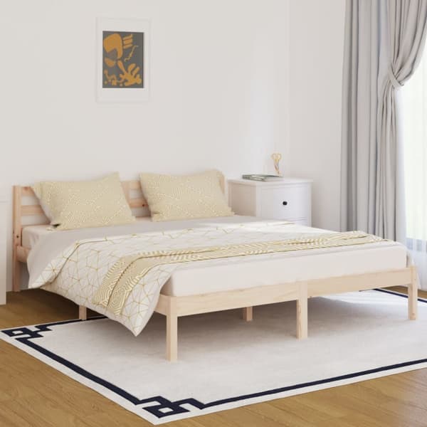 Sengeramme 160x200 cm massivt fyrretræ - Sengeramme - Sengerammer - Home & Living