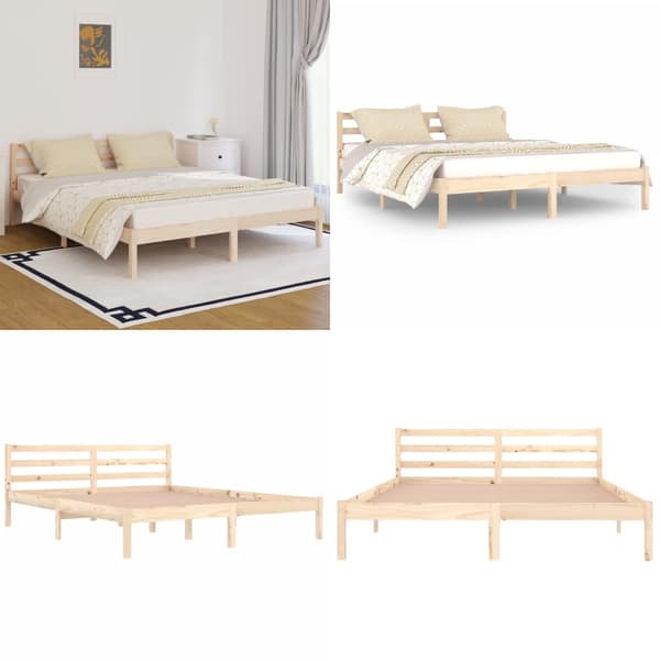 Sengeramme 160x200 cm massivt fyrretræ - Sengeramme - Sengerammer - Home & Living